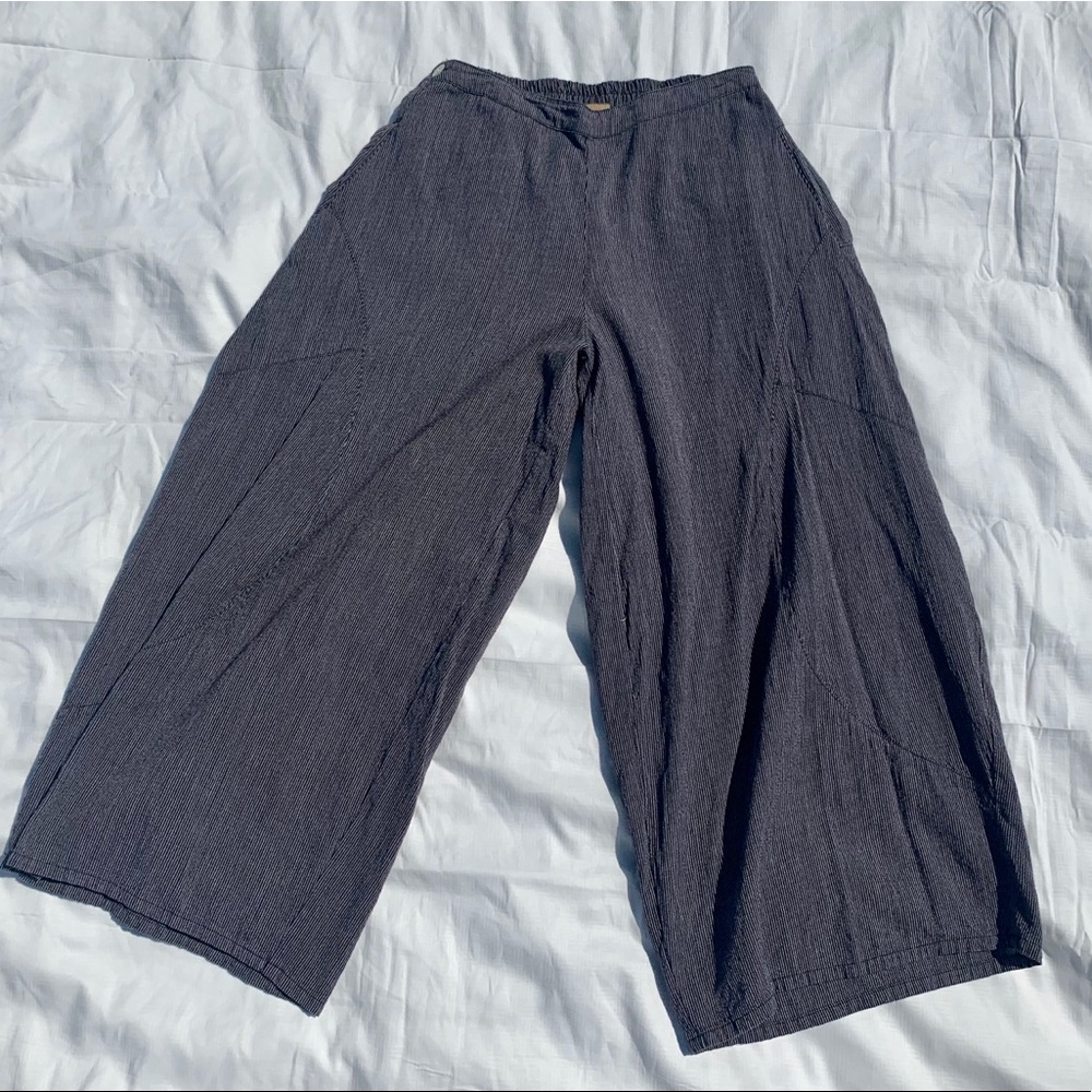 Wide-Leg Paperboy Poncho Pants